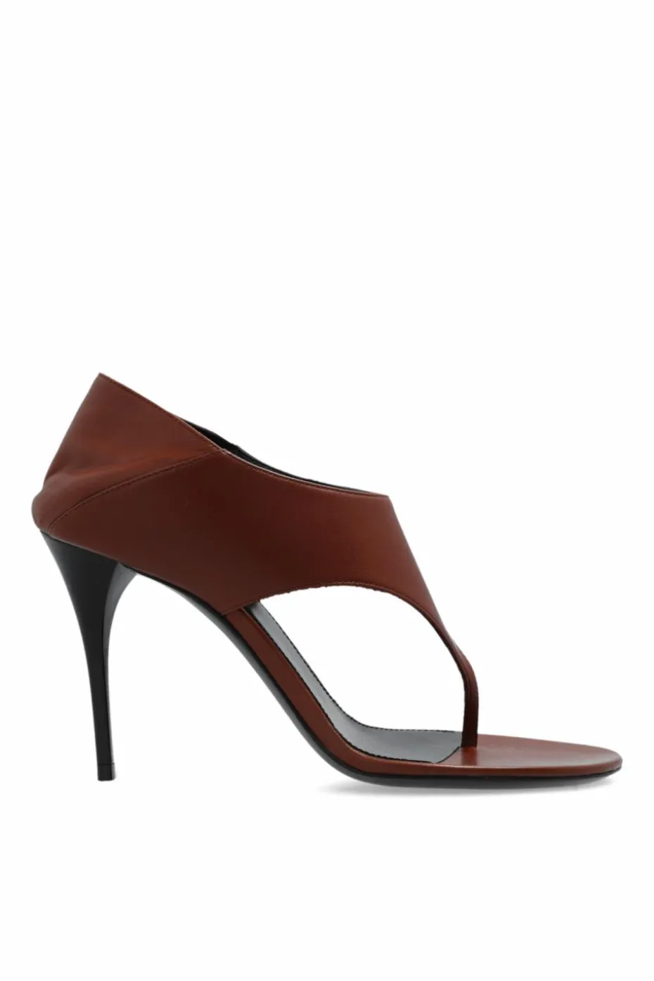 Saint Laurent BRĄZOWY Sandały na obcasie `Sand`
