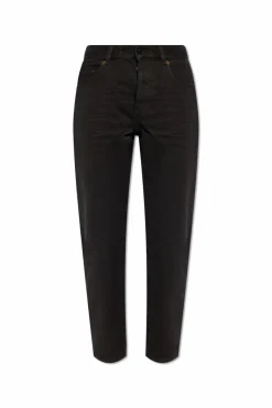 Saint Laurent CZARNY Jeansy z wysokim stanem