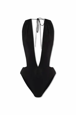 Saint Laurent CZARNY Jednoczęściowy kostium kąpielowy