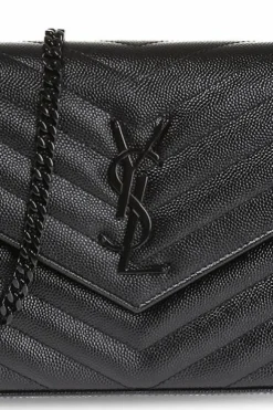 Saint Laurent CZARNY Portfel na ramię 'Envelope'