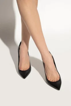 Saint Laurent CZARNY Skórzane buty na obcasie 'Anja'