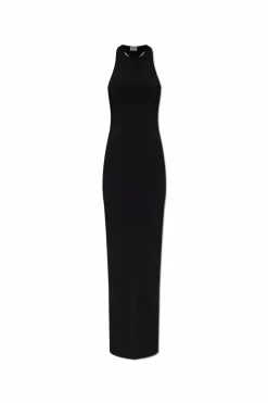 Saint Laurent CZARNY Sukienka o dopasowanym kroju
