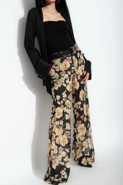 Saint Laurent CZARNY Top z odkrytymi ramionami