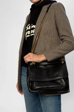Saint Laurent CZARNY Torba na ramię ‘Niki’
