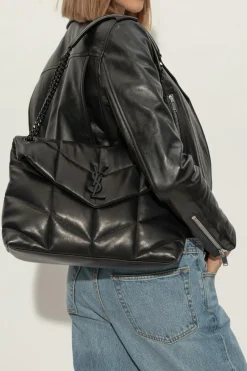 Saint Laurent CZARNY Torba na ramię ‘Puffer’