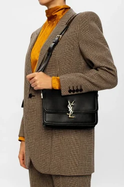 Saint Laurent CZARNY Torba na ramię ‘Solferino Medium’