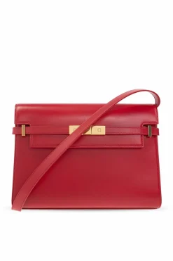 Saint Laurent CZERWONY Torba na ramię ‘Manhattan’
