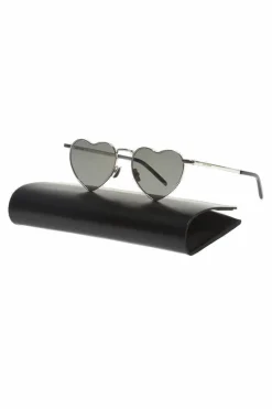 Saint Laurent SREBRNY Okulary przeciwsłoneczne w dekoracyjnym kształcie