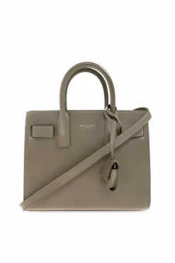 Saint Laurent SZARY Torba do ręki `Sac De Jour Nano`