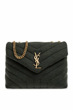 Saint Laurent ZIELONY Torba na ramię ‘Small Loulou’