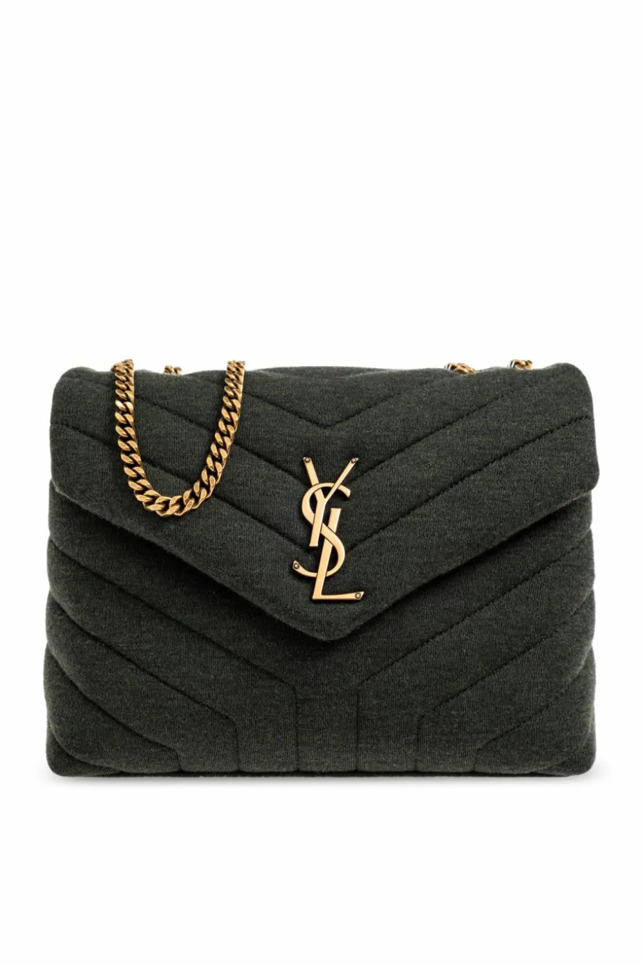 Saint Laurent ZIELONY Torba na ramię ‘Small Loulou’