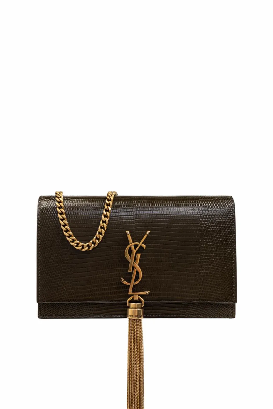 Saint Laurent ZIELONY Torba na ramię `Kate`