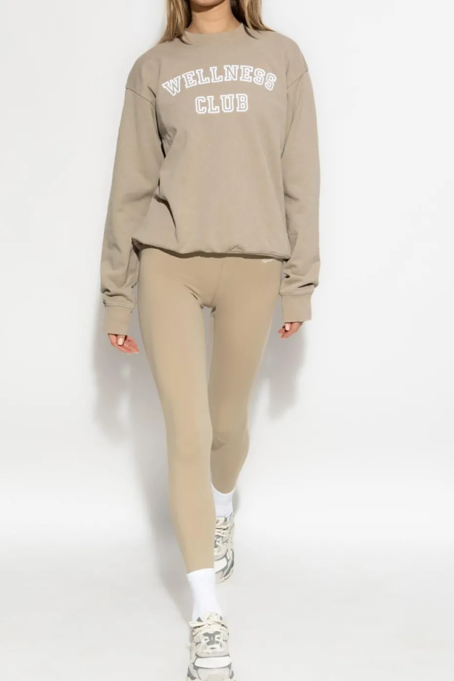 Sporty & Rich beżowy Bluza z nadrukiem