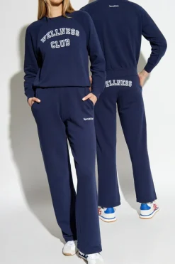 Sporty & Rich GRANATOWY Bawełniana bluza
