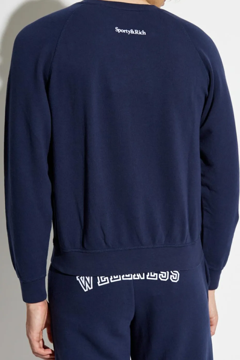 Sporty & Rich GRANATOWY Bawełniana bluza
