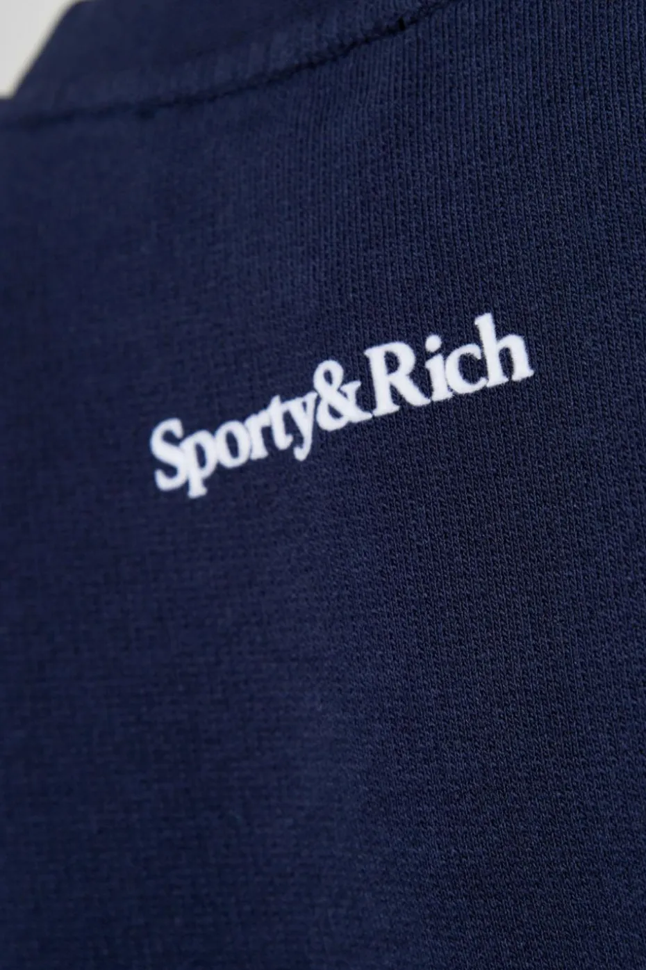 Sporty & Rich GRANATOWY Bawełniana bluza