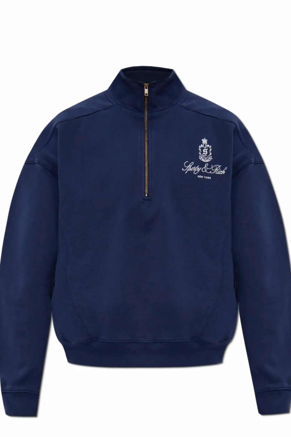 Sporty & Rich GRANATOWY Bluza z kolekcji `Preppy`