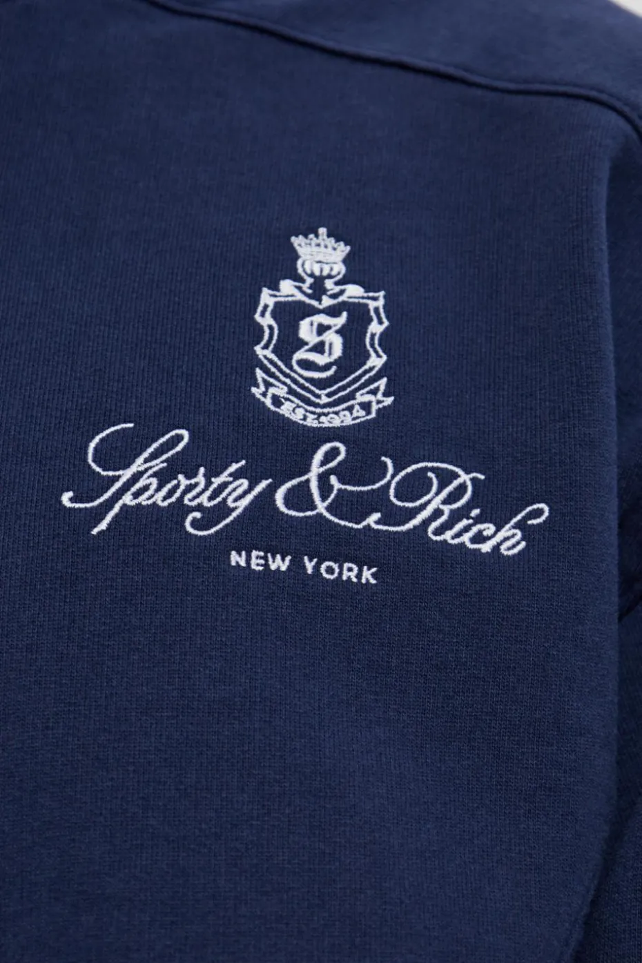 Sporty & Rich GRANATOWY Bluza z kolekcji `Preppy`