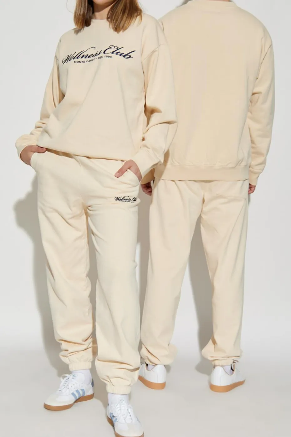 Sporty & Rich kremowy Bluza z kolekcji `Riviera`