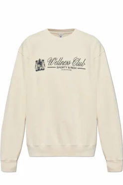 Sporty & Rich kremowy Bluza z kolekcji `Wellness Club`