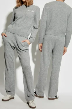 Sporty & Rich SZARY Spodnie dresowe z kolekcji `Paris Drop`