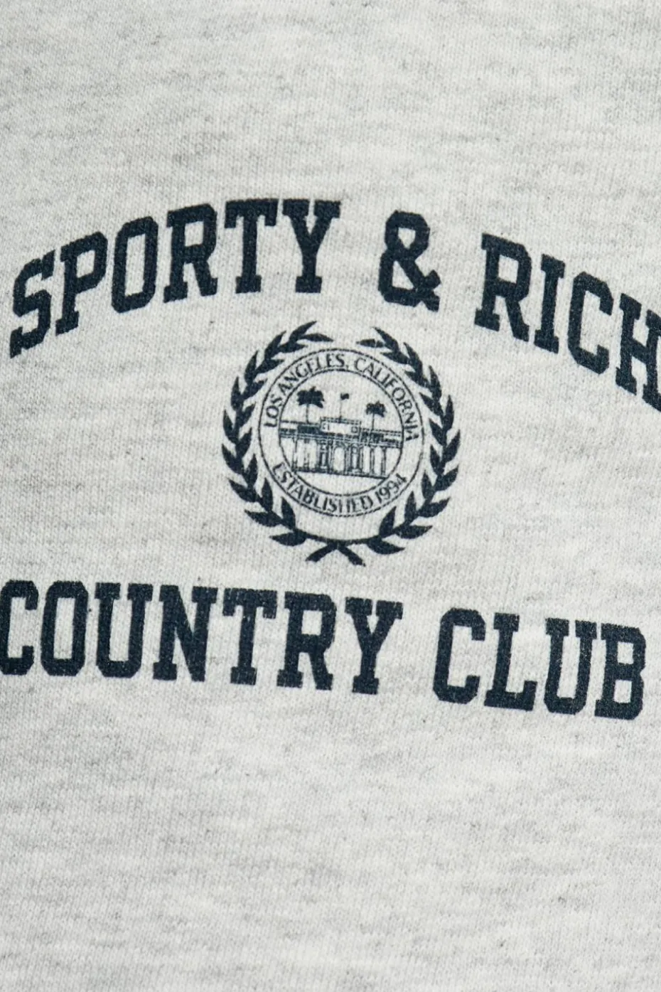 Sporty & Rich SZARY Spodnie dresowe z kolekcji `Wall Street`