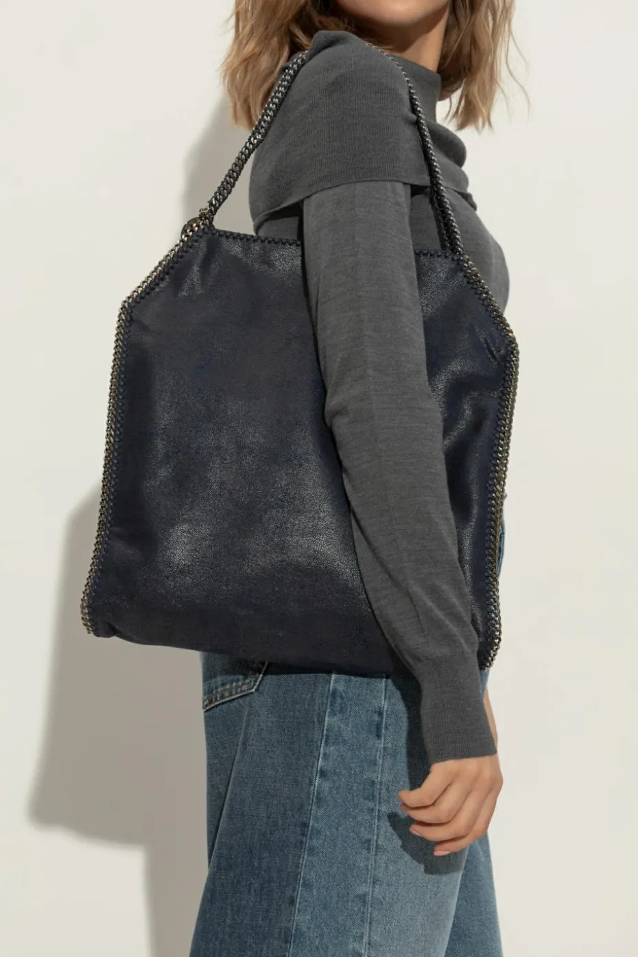 Stella McCartney GRANATOWY Torba `Falabella`