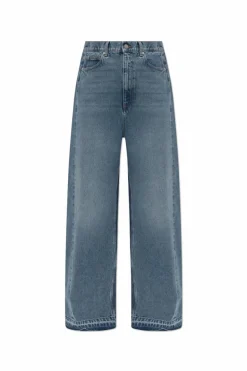 Stella McCartney NIEBIESKI Jeansy z szerokimi nogawkami
