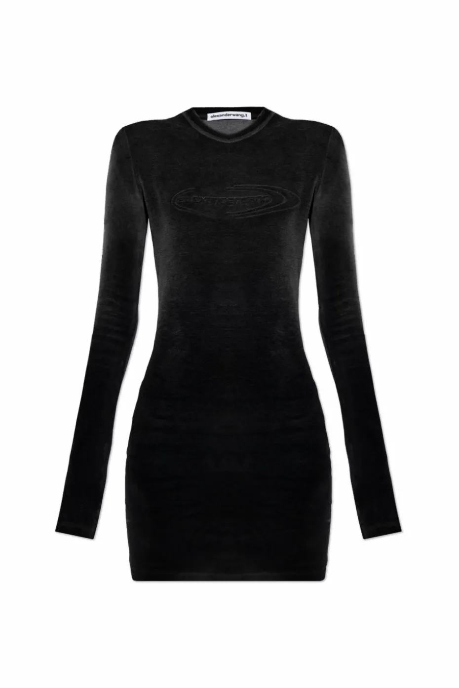 T by Alexander Wang CZARNY Sukienka z logo