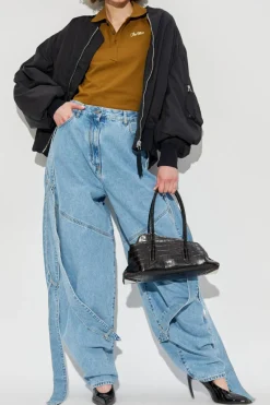 The Attico CZARNY Kurtka typu `bomber`