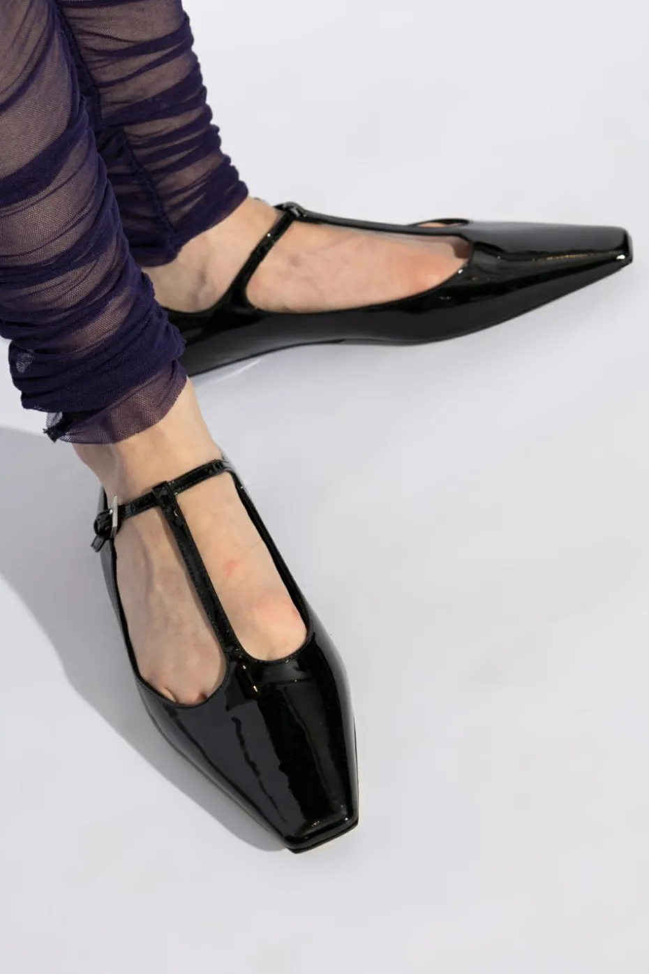The Attico CZARNY Skórzane buty
