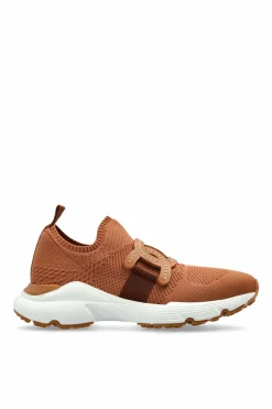 Tod’s BRĄZOWY Buty sportowe z logo