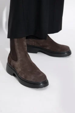Tod’s BRĄZOWY Zamszowe sztyblety
