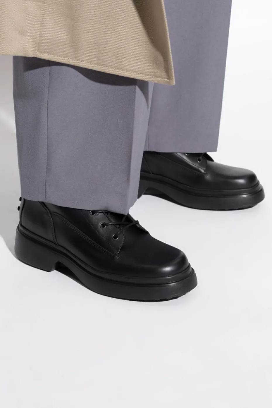Tod’s CZARNY Skórzane botki