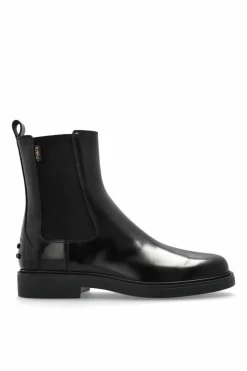 Tod’s CZARNY Skórzane sztyblety