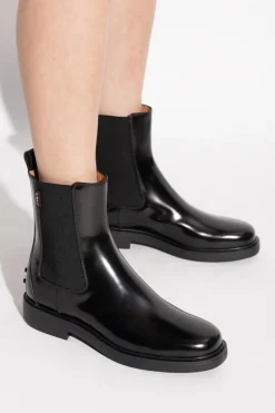 Tod’s CZARNY Skórzane sztyblety