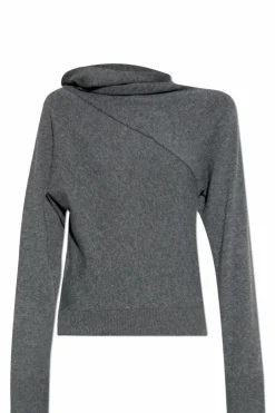 Tom Ford SZARY Sweter z golfem