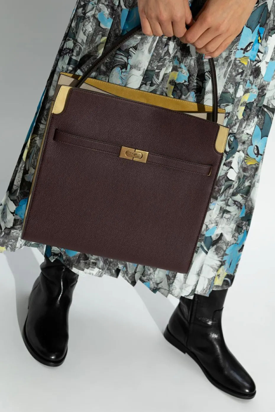 Tory Burch BORDO Torba na ramię `Lee Radziwill`
