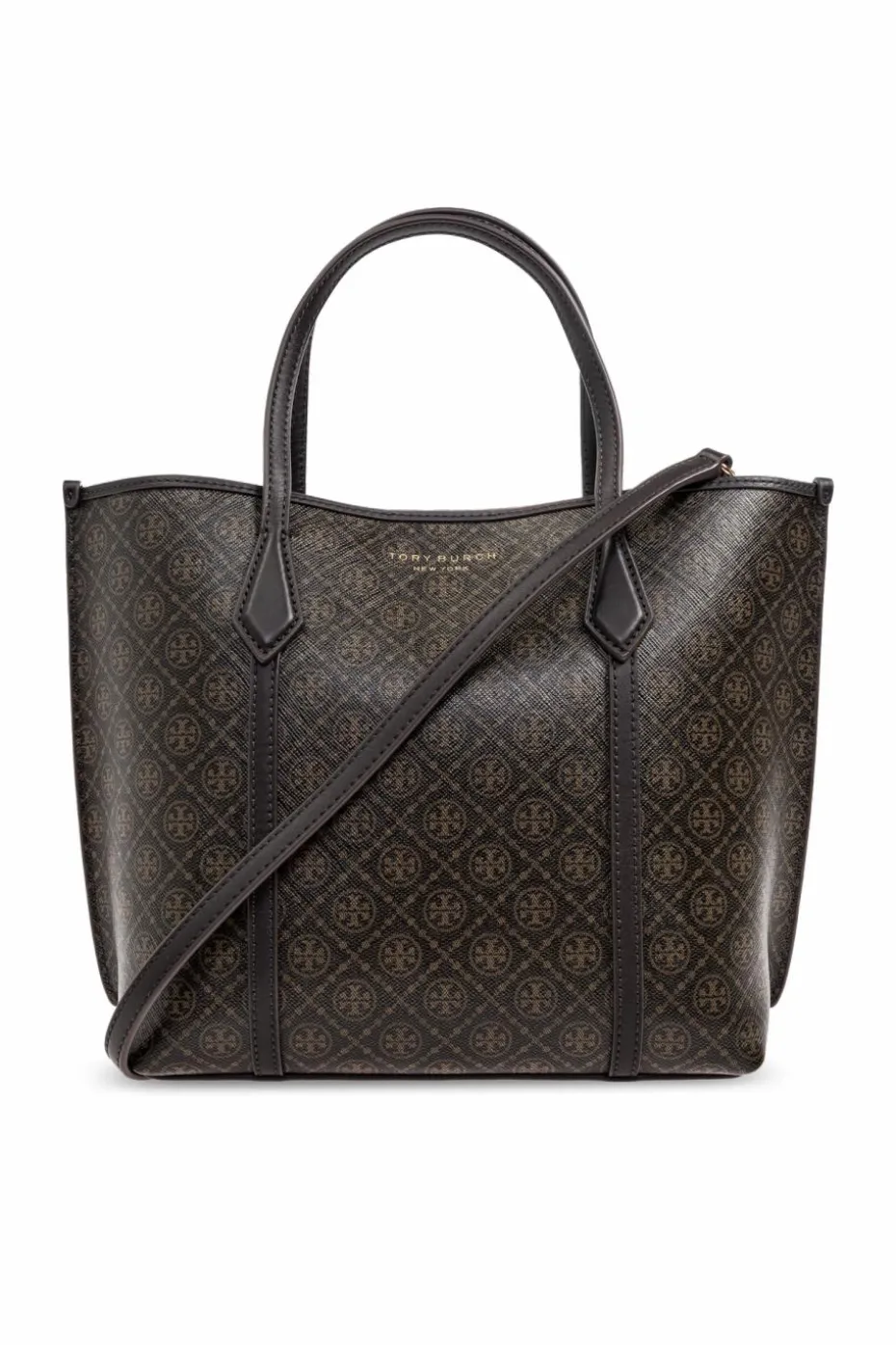 Tory Burch BRĄZOWY Torba do ręki `Perry Small`