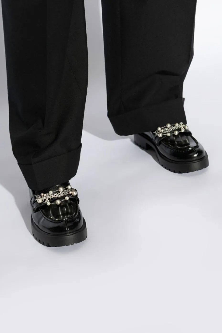 Tory Burch CZARNY Buty `Lug` typu `loafers`