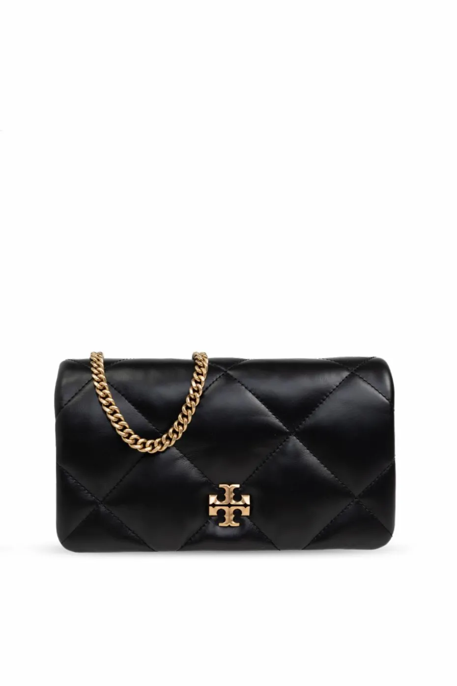 Tory Burch CZARNY Portfel `Kira` na łańcuchu