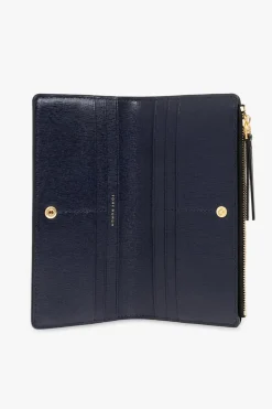 Tory Burch CZARNY Skórzany portfel