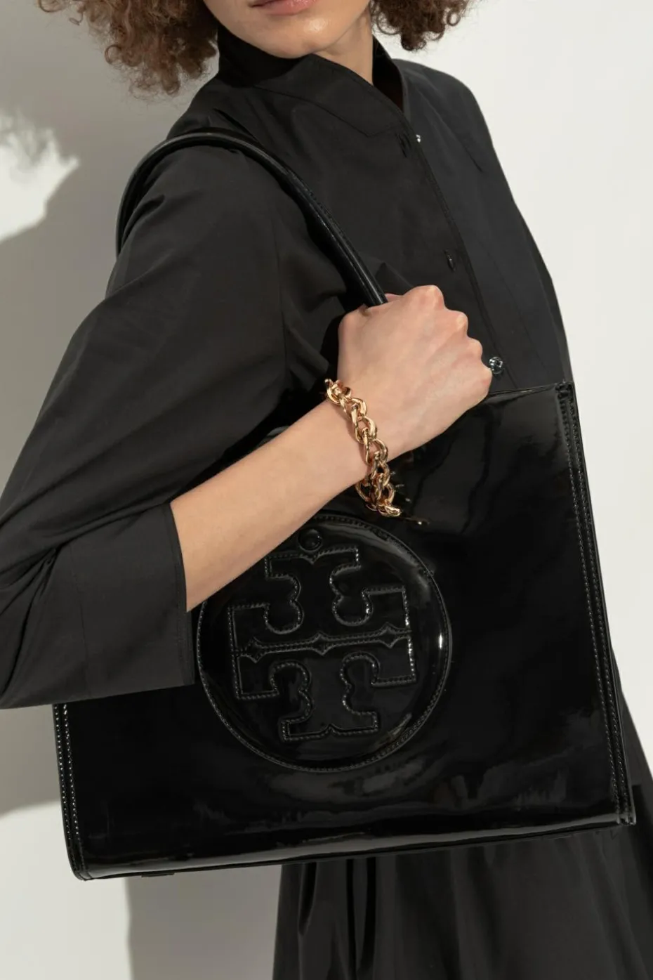 Tory Burch CZARNY Torba `Ella Small` typu `shopper`