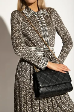 Tory Burch CZARNY Torba na ramię ‘Fleming’