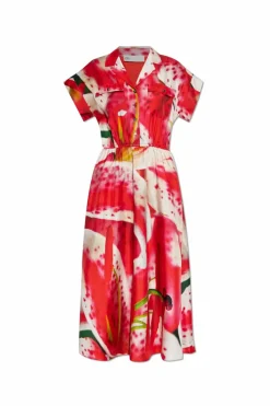 Tory Burch CZERWONY Sukienka z nadrukiem