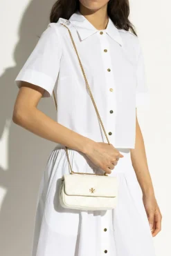 Tory Burch kremowy Torba na ramię `Kira Diamond Mini`