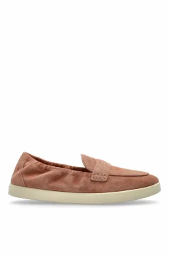 Tory Burch RÓŻOWY Zamszowe buty typu `loafers`