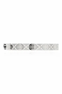 Tory Burch SREBRNY Bransoleta z logo