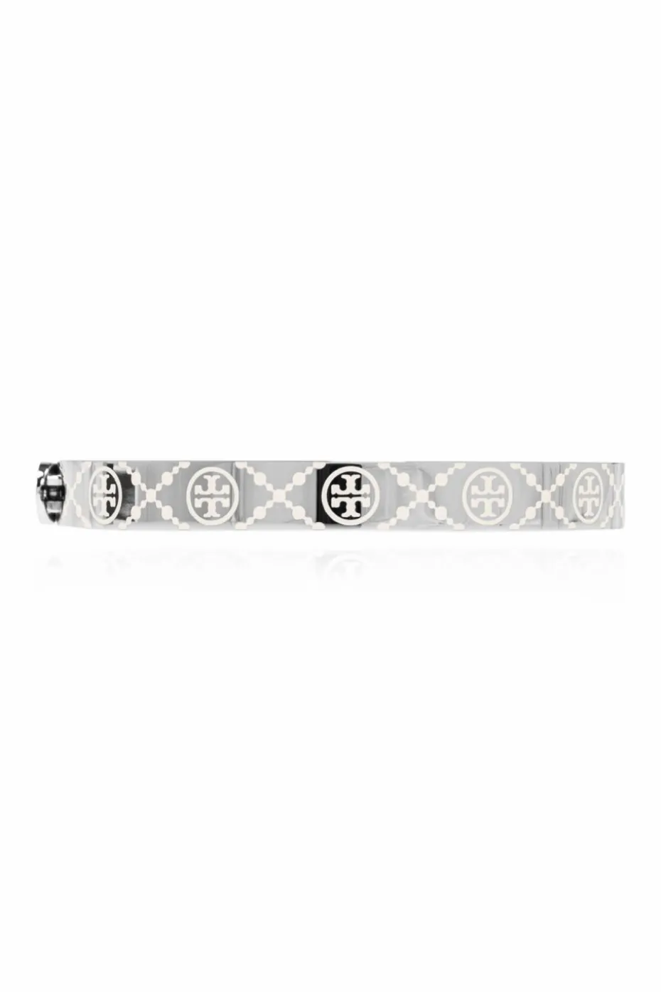 Tory Burch SREBRNY Bransoleta z logo