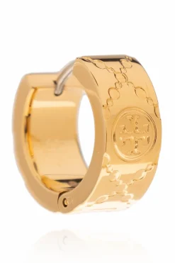Tory Burch ZŁOTY Kolczyki z monogramem